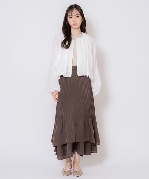 NOELA（ノエラ）の「シアーバルーンブルゾン（ブルゾン・レディース・ライトグレー/ブラック/オフホワイト・フリー）」の19枚目の写真