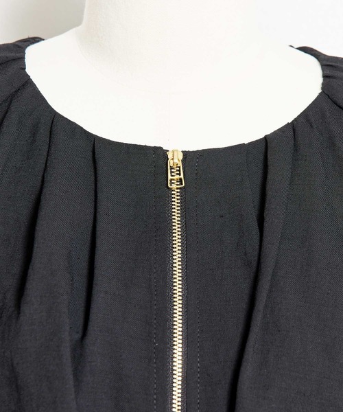 NOELA（ノエラ）の「シアーバルーンブルゾン（ブルゾン・レディース・ライトグレー/ブラック/オフホワイト・フリー）」の5枚目の写真