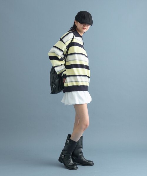 ※値下げ※新品未使用品タグ付き　machatt ニットブースター あしたのニット たてじまなセーター［糸セット］ | chocoshoe