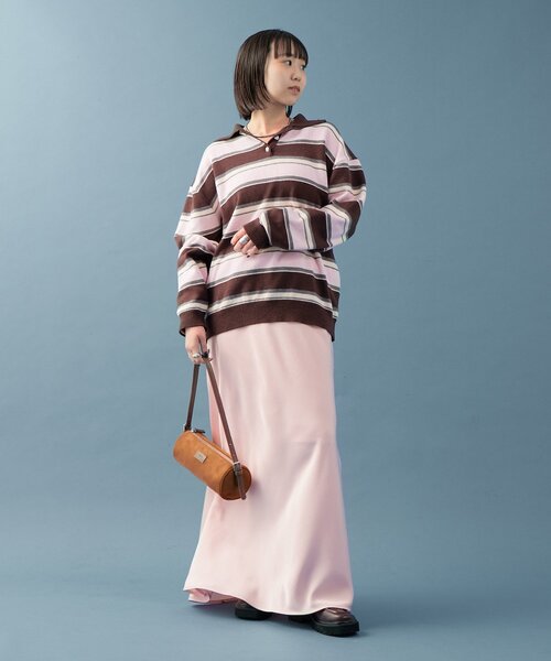 マルチボーダーラガーニット（ニット/セーター）｜mystic