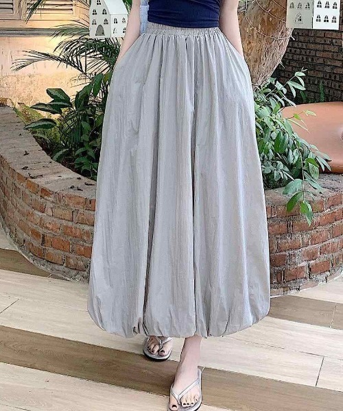 maison de LATIR(メゾンドラティール)の「軽やかな夏服。バルーンイージーケアスカート(スカート・レディース・グレー/ブラック/ホワイト・FREE)」の18枚目の写真
