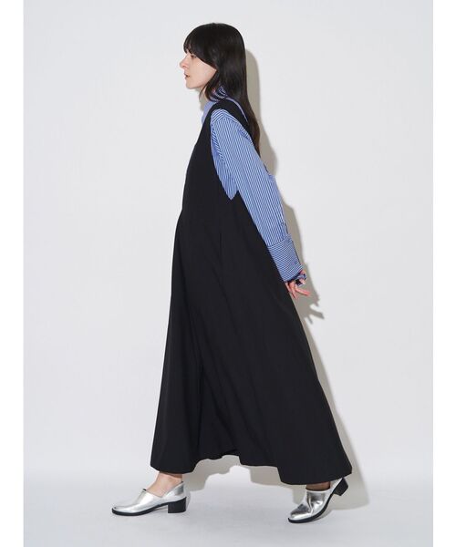 ディープVネックAラインワンピース（ワンピース）｜ELENDEEK（エレン