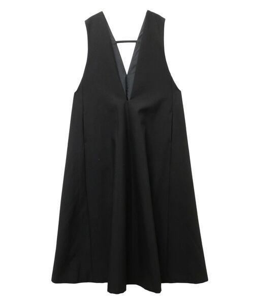 ディープVネックAラインワンピース（ワンピース）｜ELENDEEK（エレン