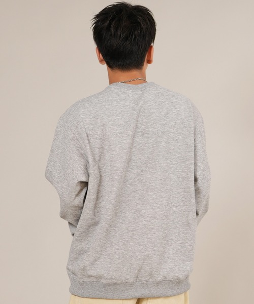 THE NORTH FACE(ザノースフェイス)の「THE NORTH FACE ザ・ノース・フェイス トレーナー S LOGO HTR SWT CRW NT62532(スウェット・メンズ・ダークオリーブ/ブラック/ミックスグレー/ネイビー/グレー・S/M/L/XL/XXL)」の17枚目の写真