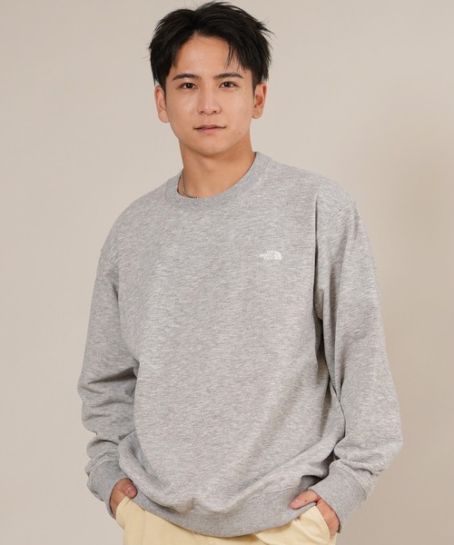 THE NORTH FACE(ザノースフェイス)の「THE NORTH FACE ザ・ノース・フェイス トレーナー S LOGO HTR SWT CRW NT62532(スウェット・メンズ・ダークオリーブ/ブラック/ミックスグレー/ネイビー/グレー・S/M/L/XL/XXL)」の11枚目の写真