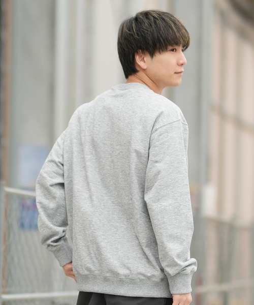 THE NORTH FACE(ザノースフェイス)の「THE NORTH FACE ザ・ノース・フェイス トレーナー S LOGO HTR SWT CRW NT62532(スウェット・メンズ・ダークオリーブ/ブラック/ミックスグレー/ネイビー/グレー・S/M/L/XL/XXL)」の8枚目の写真