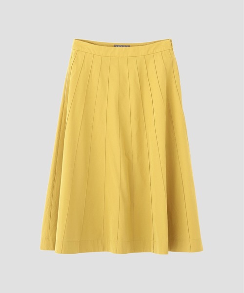 MARGARET HOWELL（マーガレットハウエル）の「SOFT COMPACT COTTON（スカート・レディース・イエロー/ダークグリーン・2/1/3）」の6枚目の写真
