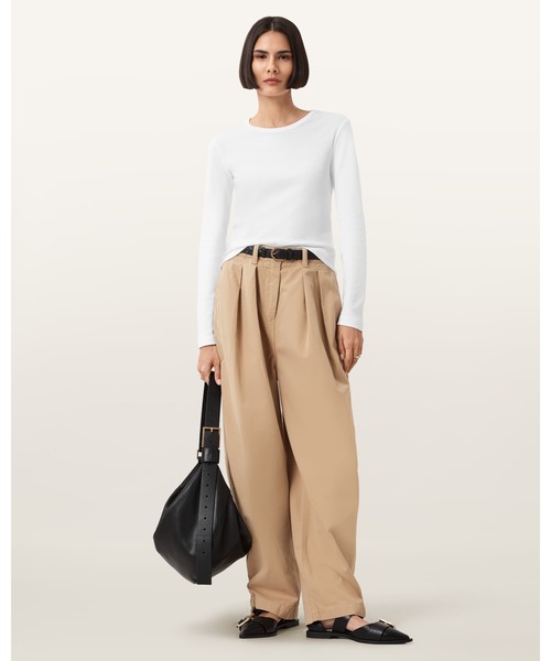 ALLSAINTS（オールセインツ）の「STEVIE LONG SLEEVE T-SHIRT | STEVIE 長袖 Tシャツ（Tシャツ/カットソー・レディース・ホワイト・XS/S/M）」の2枚目の写真