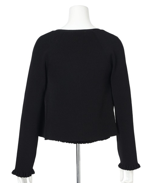 Apuweiser-riche(アプワイザーリッシェ)の「レーストリムニットアンサンブル(ニット/セーター・レディース・ブラック/ホワイト/ネイビー/ボルドー・2)」の7枚目の写真