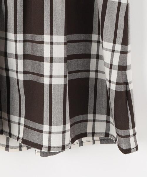 Dessin（デッサン）の「ガーゼチェックドッキングカットソー（Tシャツ/カットソー・キッズ・ブラック系1/ブラウン系その他2・13/14/12/11）」の3枚目の写真