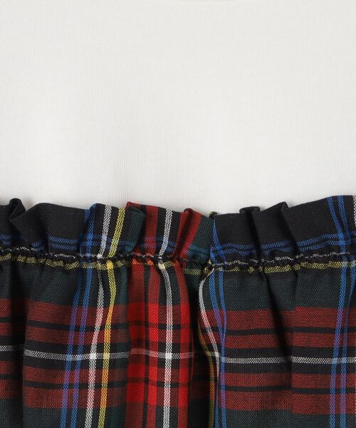 Dessin（デッサン）の「ガーゼチェックドッキングカットソー（Tシャツ/カットソー・キッズ・ブラック系1/ブラウン系その他2・13/14/12/11）」の10枚目の写真