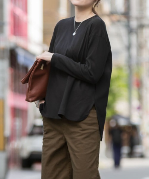 セール】レイヤードでも大活躍！毎日使える！ラウンドヘムロング