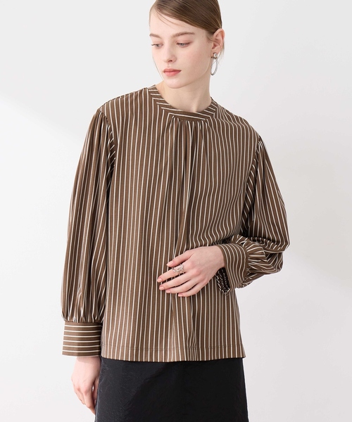 LE SOUK HOLIDAY(ルスークホリデー)の「ボリュームスリーブプルオーバー(Tシャツ/カットソー・レディース・ブラック/ブラウン/チャコールグレー・M/L)」の5枚目の写真