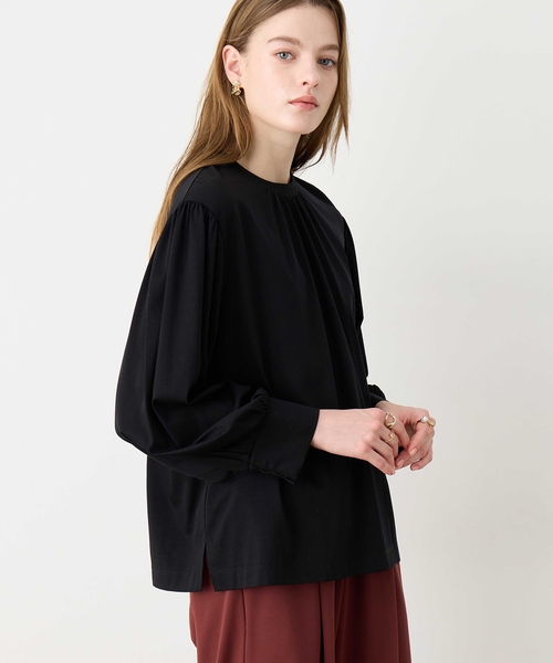 LE SOUK HOLIDAY(ルスークホリデー)の「ボリュームスリーブプルオーバー(Tシャツ/カットソー・レディース・ブラック/ブラウン/チャコールグレー・M/L)」の6枚目の写真