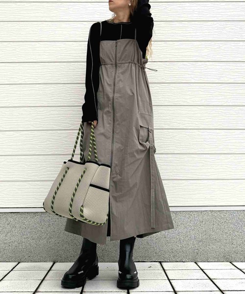 ドロストワークジャンスカ（ジャンパースカート）｜Q（キュー）の