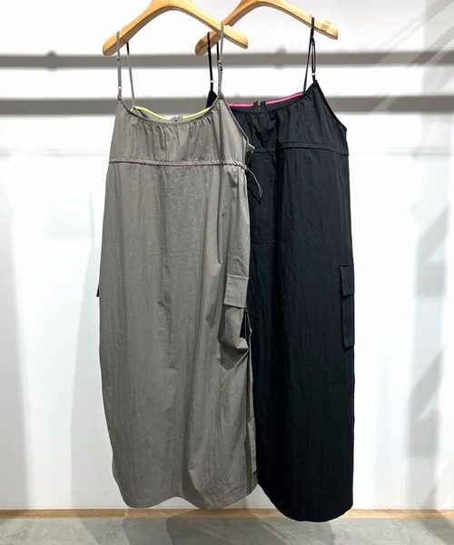 Q（キュー）の「ドロストワークジャンスカ（ジャンパースカート・レディース・グレー/ブラック・MEDIUM）」の20枚目の写真