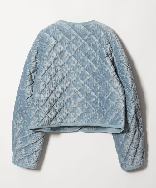 EMMEL REFINES（エメルリファインズ）の「＜EMMEL REFINES＞EM ベロア キルト ブルゾン（ブルゾン・レディース・ライトブルー/オフホワイト・FREE）」の12枚目の写真