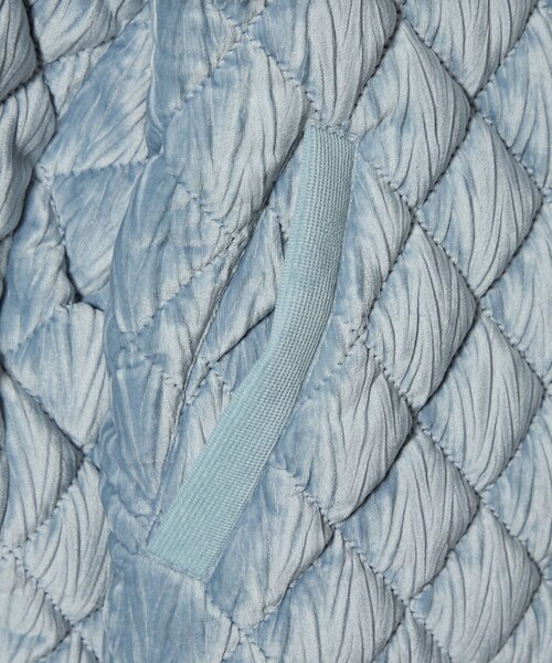 EMMEL REFINES（エメルリファインズ）の「＜EMMEL REFINES＞EM ベロア キルト ブルゾン（ブルゾン・レディース・ライトブルー/オフホワイト・FREE）」の15枚目の写真