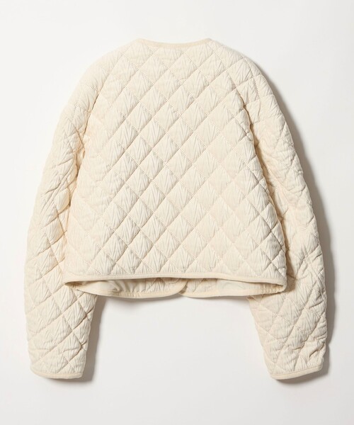 EMMEL REFINES（エメルリファインズ）の「＜EMMEL REFINES＞EM ベロア キルト ブルゾン（ブルゾン・レディース・ライトブルー/オフホワイト・FREE）」の18枚目の写真