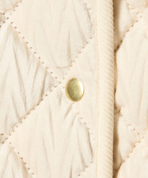 EMMEL REFINES（エメルリファインズ）の「＜EMMEL REFINES＞EM ベロア キルト ブルゾン（ブルゾン・レディース・ライトブルー/オフホワイト・FREE）」の21枚目の写真