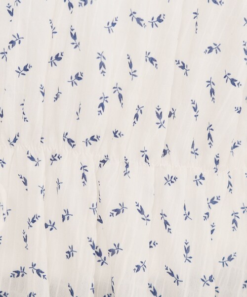 ITS'DEMO（イッツデモ）の「【手洗い可】花柄シャーリング前開きブラウス（シャツ/ブラウス・レディース・ホワイト系3/アイボリー系/ブラック系・00）」の19枚目の写真