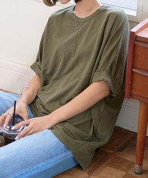 接触冷感チュニックTシャツ