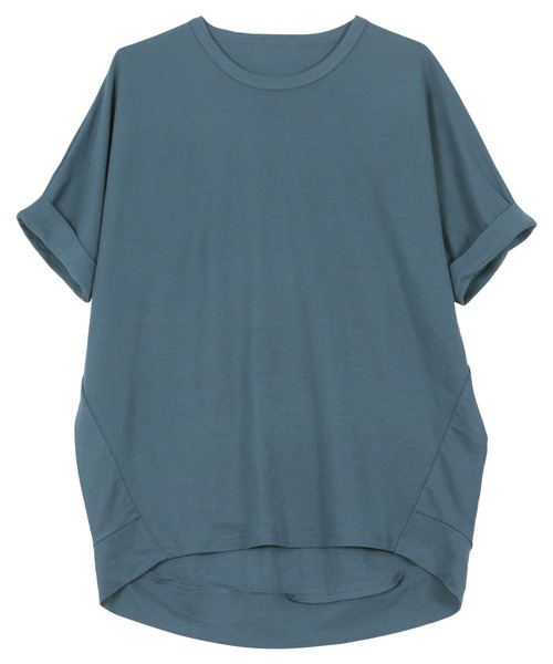 KOBE LETTUCE(コウベレタス)の「接触冷感チュニックTシャツ(Tシャツ/カットソー・レディース・カーキ/ブルー/チャコール・M)」の14枚目の写真