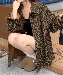 Vipoa（ヴィポア）の「Leopard design oversize shirt（シャツ/ブラウス・メンズ）」