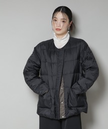 ノーカラー ジャケット/ ダウンジャケット/コート ダウンジャケット