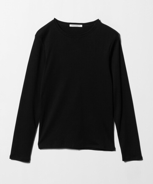 BEAUTY&YOUTH UNITED ARROWS（ビューティーアンドユースユナイテッドアローズ）の「オーガニックコットンフライス ロングスリーブTシャツ（Tシャツ/カットソー・レディース・オフホワイト/ブラック・FREE）」の10枚目の写真