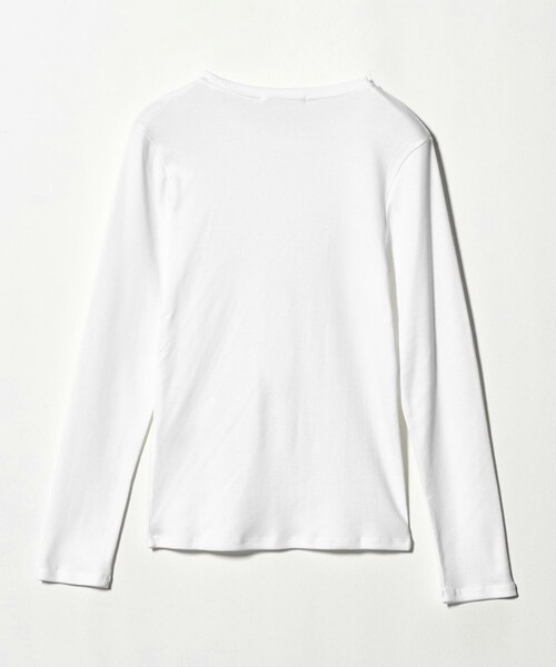 BEAUTY&YOUTH UNITED ARROWS（ビューティーアンドユースユナイテッドアローズ）の「オーガニックコットンフライス ロングスリーブTシャツ（Tシャツ/カットソー・レディース・オフホワイト/ブラック・FREE）」の16枚目の写真