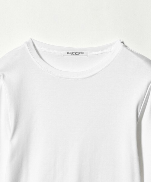 BEAUTY&YOUTH UNITED ARROWS（ビューティーアンドユースユナイテッドアローズ）の「オーガニックコットンフライス ロングスリーブTシャツ（Tシャツ/カットソー・レディース・オフホワイト/ブラック・FREE）」の17枚目の写真