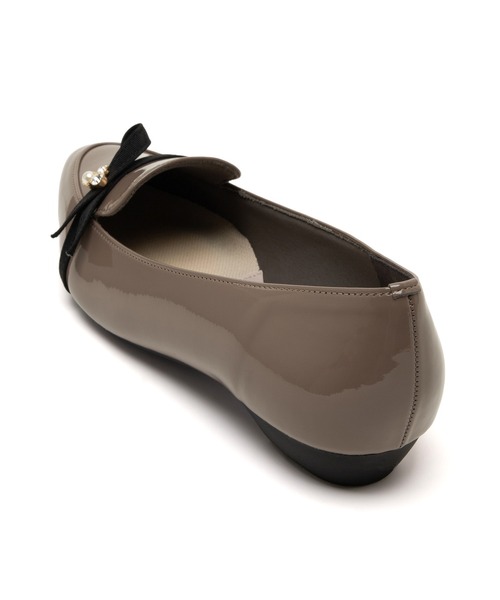 JELLY BEANS（ジェリービーンズ）の「【レイン対応】アシンメトリーリボンモールドソールレインパンプス【Made in Japan】(325-59133)JELLY BEANS(ジェリービーンズ)（レインシューズ・レディース・グレー/ブラック系その他/グレイッシュベージュ・24.5/24/23.5/23/22.5）」の9枚目の写真