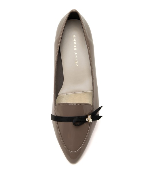 JELLY BEANS（ジェリービーンズ）の「【レイン対応】アシンメトリーリボンモールドソールレインパンプス【Made in Japan】(325-59133)JELLY BEANS(ジェリービーンズ)（レインシューズ・レディース・グレー/ブラック系その他/グレイッシュベージュ・24.5/24/23.5/23/22.5）」の10枚目の写真