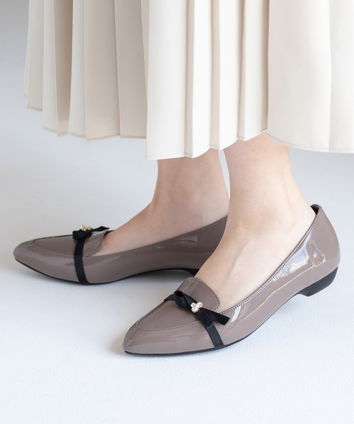 JELLY BEANS（ジェリービーンズ）の「【レイン対応】アシンメトリーリボンモールドソールレインパンプス【Made in Japan】(325-59133)JELLY BEANS(ジェリービーンズ)（レインシューズ・レディース・グレー/ブラック系その他/グレイッシュベージュ・24.5/24/23.5/23/22.5）」の20枚目の写真