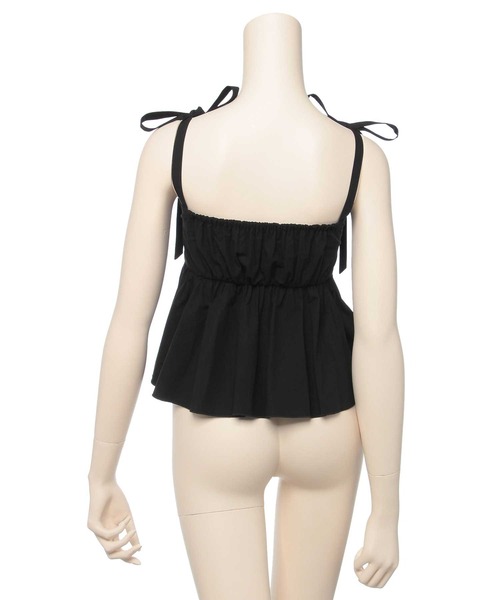 Ravijour（ラヴィジュール）の「【MINAMOコラボ】 Cotty tops with cups（キャミソール・レディース・ホワイト/ブラック/ブルー・ONESIZE）」の13枚目の写真