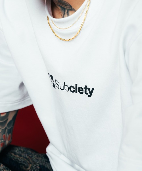 Subciety（サブサエティ）の「S/S Cotton Tee Subciety × New Era（Tシャツ/カットソー・メンズ・ブラック/ホワイト・X-LARGE/LARGE/MEDIUM/SMALL/XX-LARGE）」の14枚目の写真