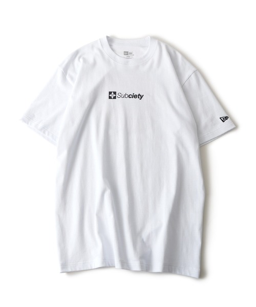 Subciety（サブサエティ）の「S/S Cotton Tee Subciety × New Era（Tシャツ/カットソー・メンズ・ブラック/ホワイト・X-LARGE/LARGE/MEDIUM/SMALL/XX-LARGE）」の4枚目の写真