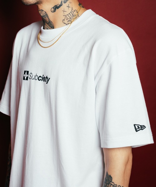 Subciety（サブサエティ）の「S/S Cotton Tee Subciety × New Era（Tシャツ/カットソー・メンズ・ブラック/ホワイト・X-LARGE/LARGE/MEDIUM/SMALL/XX-LARGE）」の13枚目の写真