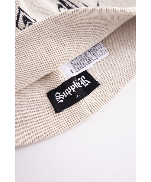SUPPLIER(サプライヤー)の「ビーニー|Tribal Cross Beanie|SUPPLIER(ニットキャップ/ビーニー・メンズ・ブラック/ベージュ・FREE)」の12枚目の写真