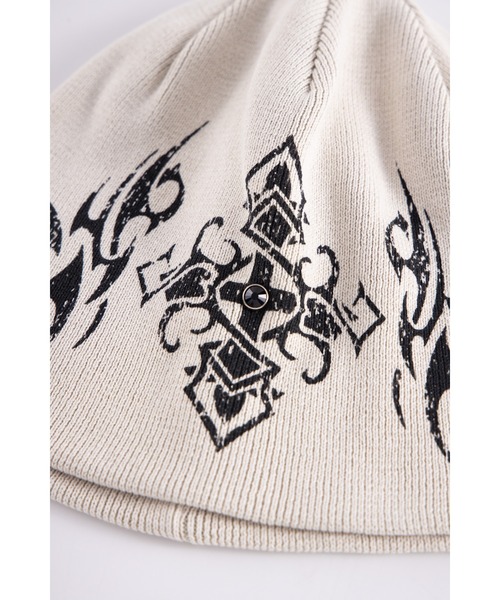 SUPPLIER(サプライヤー)の「ビーニー|Tribal Cross Beanie|SUPPLIER(ニットキャップ/ビーニー・メンズ・ブラック/ベージュ・FREE)」の9枚目の写真