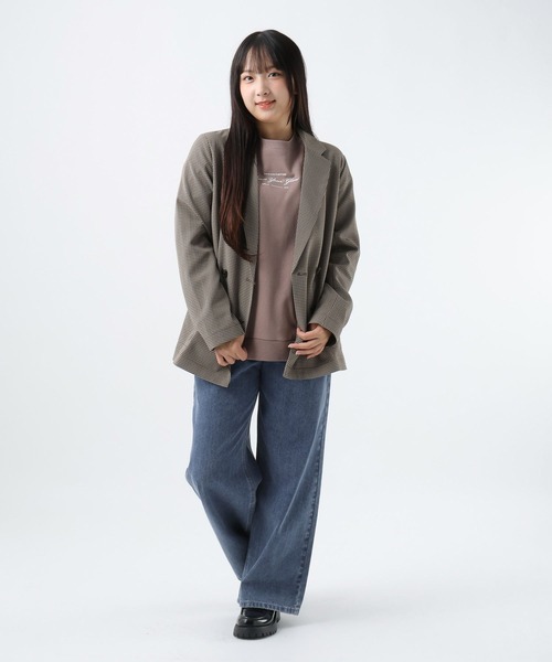 GLOBAL WORK（グローバルワーク）の「GIRLテーラードライトダブルジャケット/AND YUA ANY/589052（テーラードジャケット・キッズ・ベージュ・FREE）」の13枚目の写真