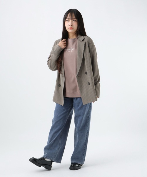 GLOBAL WORK（グローバルワーク）の「GIRLテーラードライトダブルジャケット/AND YUA ANY/589052（テーラードジャケット・キッズ・ベージュ・FREE）」の14枚目の写真