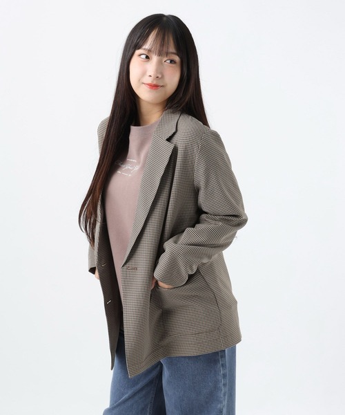 GLOBAL WORK（グローバルワーク）の「GIRLテーラードライトダブルジャケット/AND YUA ANY/589052（テーラードジャケット・キッズ・ベージュ・FREE）」の15枚目の写真