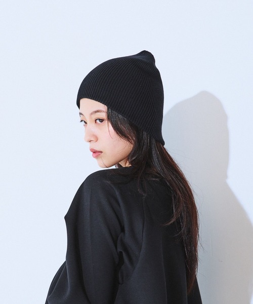 JEANASIS(ジーナシス)の「BASICリブニットビーニー/589159(ニットキャップ/ビーニー・レディース・グレー系その他/ブラウン系その他/ブラック系その他・FREE)」の1枚目の写真