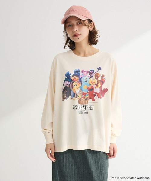 FRUIT OF THE LOOM（フルーツオブザルーム）の「セサミストリートミーツオブザルーム キャップ（キャップ・レディース・ピンク/チャコールグレー・FREE）」の6枚目の写真