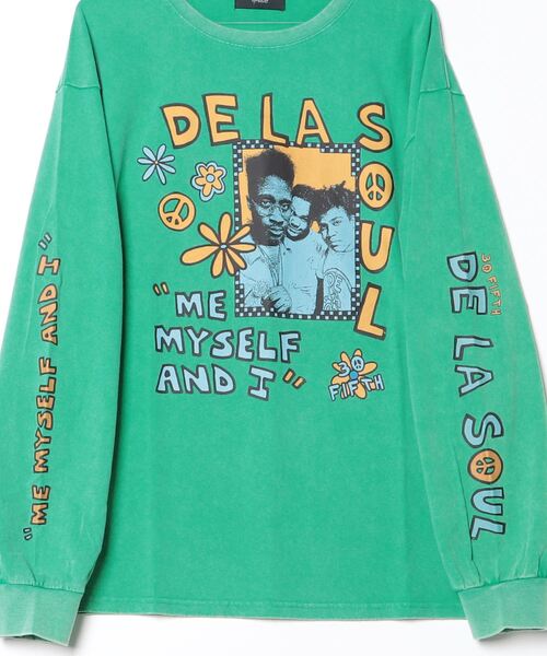 ROYAL FLASH（ロイヤルフラッシュ）の「U/MUSIC（ユーミュージック) / DE LA SOUL  『ME MYSELF AND I』 LS TEE（Tシャツ/カットソー・メンズ・モスグリーン・L/XL/M）」の3枚目の写真