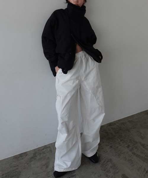 callautia（カラウティア）の「リブニットカラー中綿ジャケット