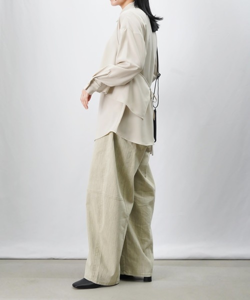 LUCA/LADY LUCK LUCA（ルカ/レディラックルカ）の「LC/LLL ビスチェシャツ（シャツ/ブラウス・レディース・ブラック/ライトベージュ・FREE）」の19枚目の写真