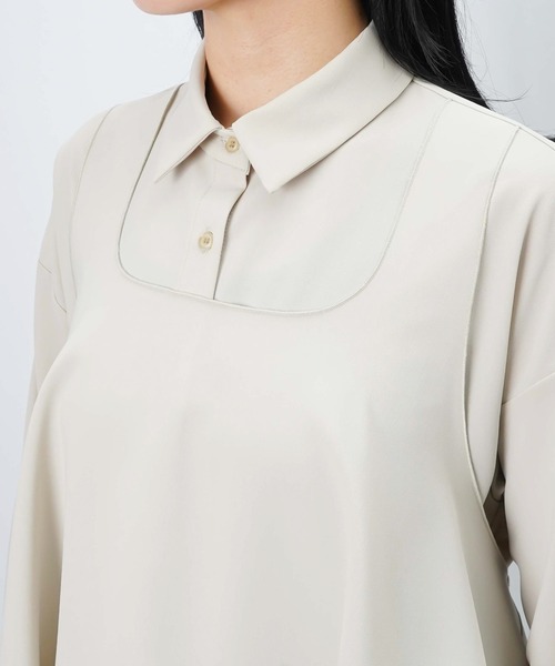 LUCA/LADY LUCK LUCA（ルカ/レディラックルカ）の「LC/LLL ビスチェシャツ（シャツ/ブラウス・レディース・ブラック/ライトベージュ・FREE）」の15枚目の写真